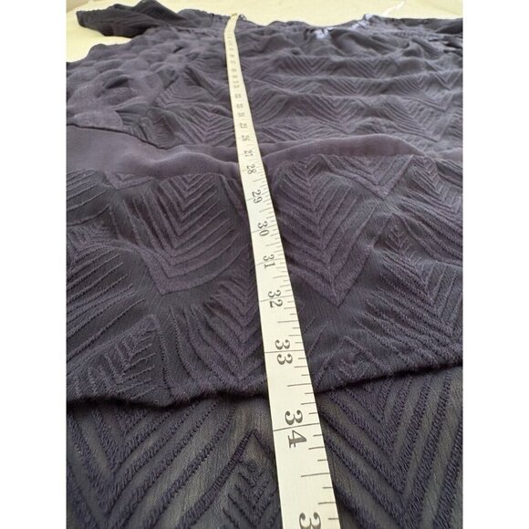 Holding Horses Anthropologie Womens Agusta Crochet Swing Tunic Dress L Navy Blue - Picture 13 of 13